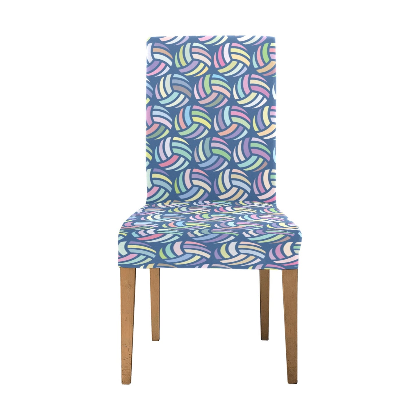 Volleyball Print Design LKS301 Dining Chair Slipcover