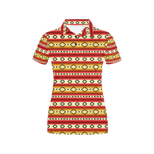 Serape Themed Women's Polo Shirt