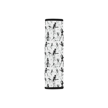 Skeleton Music Player Print Design LKS303 Car Seat Belt Cover
