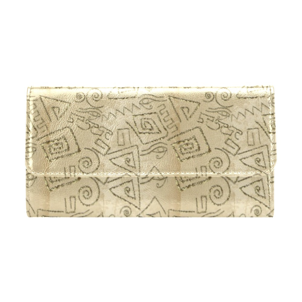 Ancient Greek Print Design LKS3013 Women's Trifold Wallet