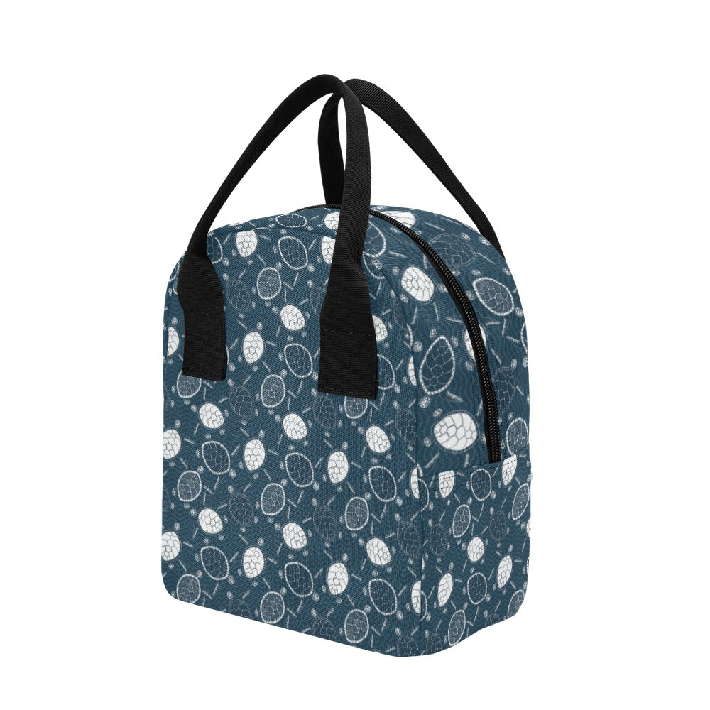 Sea Turtle Print Design LKS3015 Insulated Lunch Bag