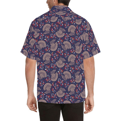 Turkey Print Design LKS401 Men's Men's Hawaiian Shirt