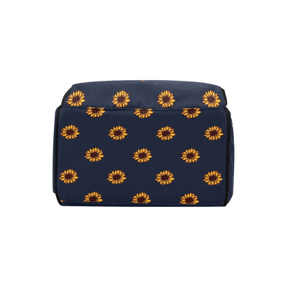 Sunflower Print Design LKS304 Diaper Bag Backpack