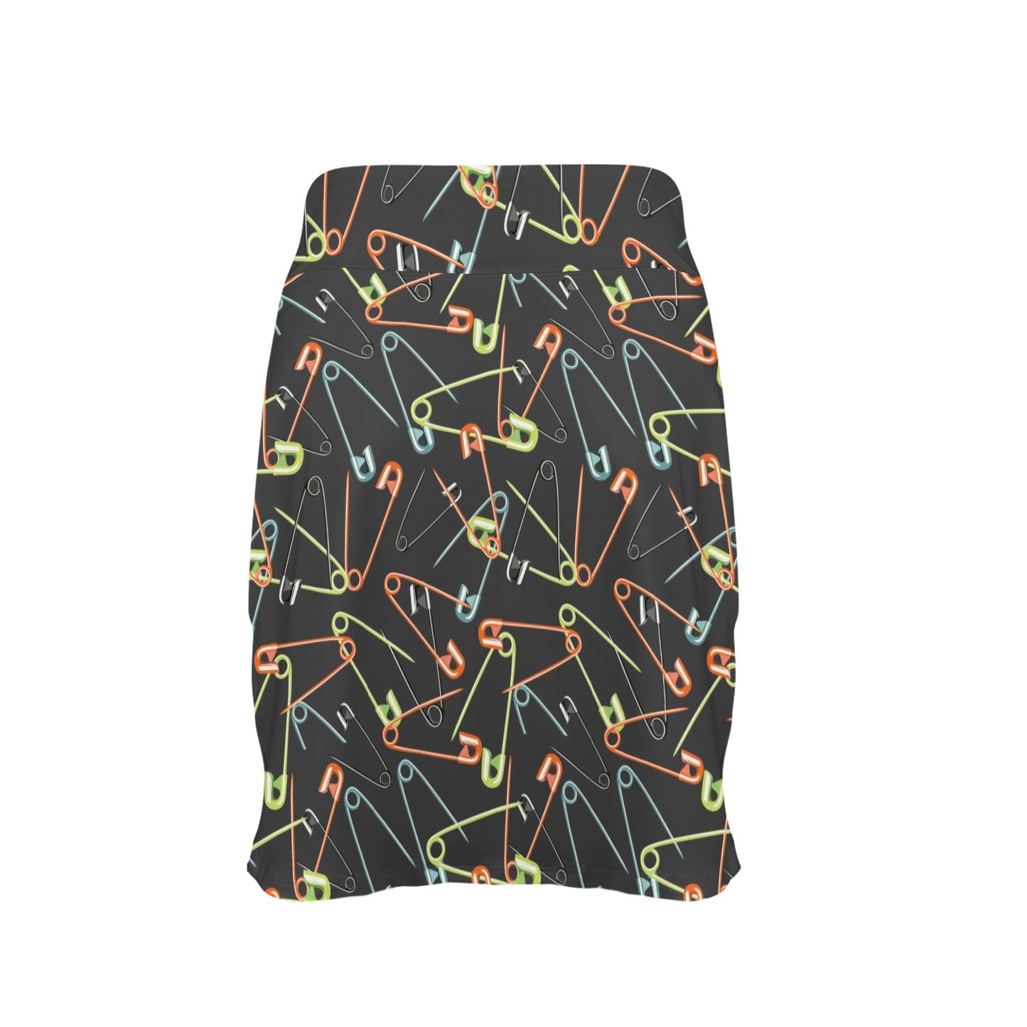 Safety Pin Print Design LKS301 17" Golf & Pickleball Skort with Pockets
