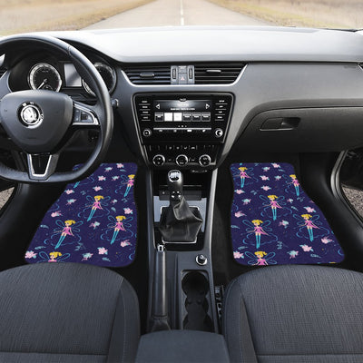 Fairy Cartoon Style Print Pattern Car Floor Mats