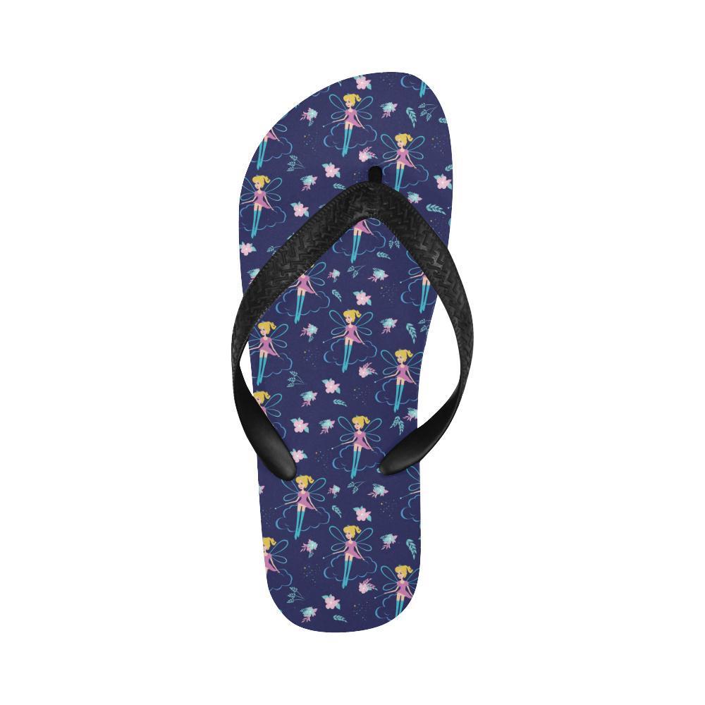 Fairy Cartoon Style Print Pattern Flip Flops-JTAMIGO.COM
