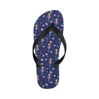 Fairy Cartoon Style Print Pattern Flip Flops-JTAMIGO.COM