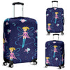 Fairy Cartoon Style Print Pattern Luggage Cover Protector