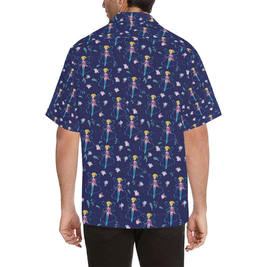 Fairy Cartoon Style Print Pattern Men Aloha Hawaiian Shirt