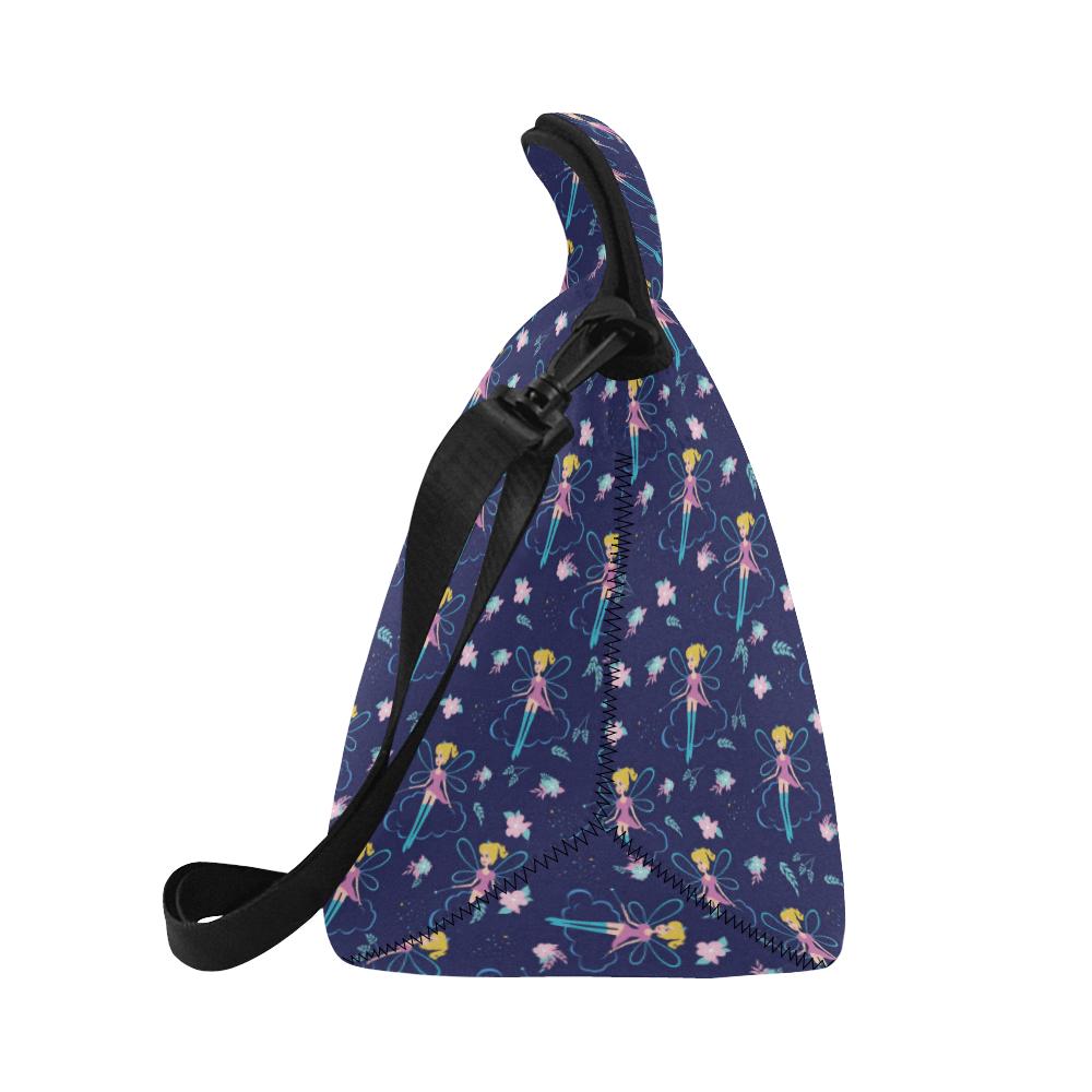 Fairy Cartoon Style Print Pattern Neoprene Lunch Bag (Model 1669)(Large)-JTAMIGO.COM