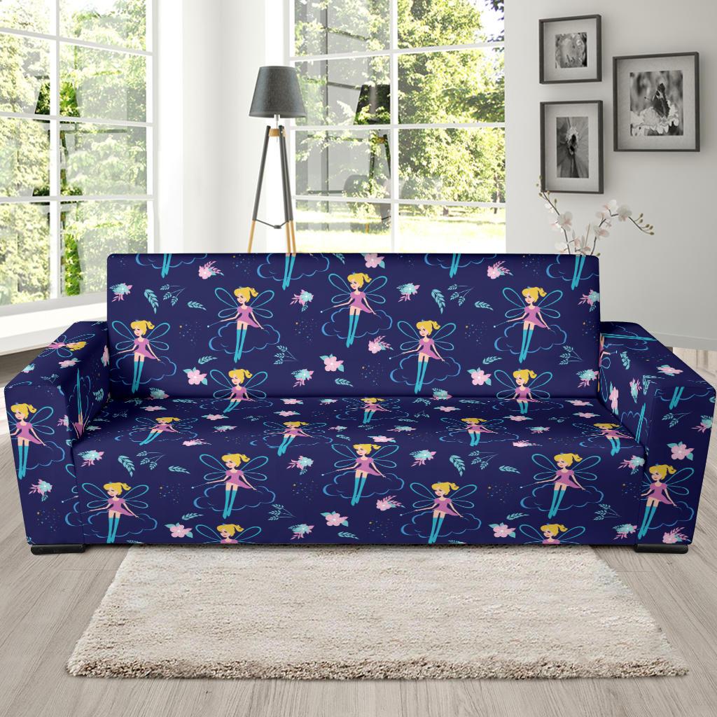 Fairy Cartoon Style Print Pattern Sofa Slipcover-JTAMIGO.COM