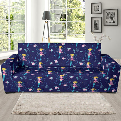 Fairy Cartoon Style Print Pattern Sofa Slipcover-JTAMIGO.COM