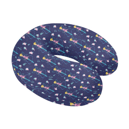 Fairy Cartoon Style Print Pattern U-Shaped Travel Neck Pillow-JTAMIGO.COM