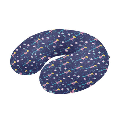 Fairy Cartoon Style Print Pattern U-Shaped Travel Neck Pillow-JTAMIGO.COM
