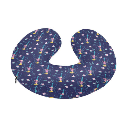 Fairy Cartoon Style Print Pattern U-Shaped Travel Neck Pillow-JTAMIGO.COM