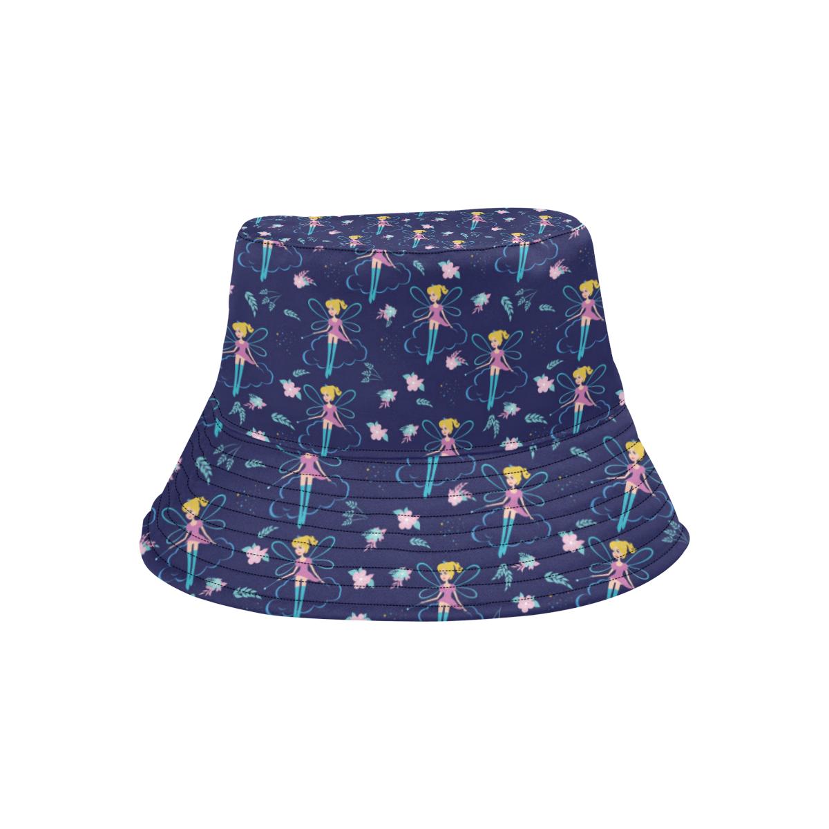 Fairy Cartoon Style Print Pattern Unisex Bucket Hat