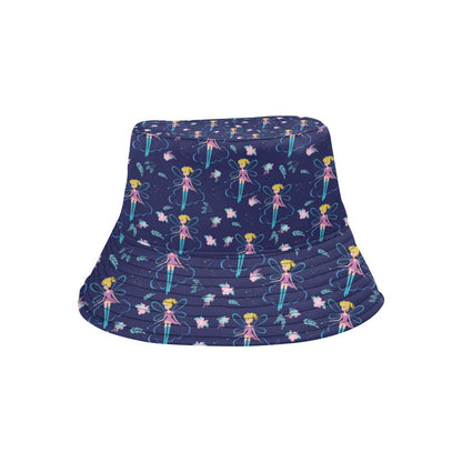 Fairy Cartoon Style Print Pattern Unisex Bucket Hat