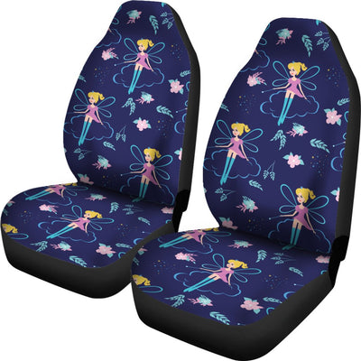 Fairy Cartoon Style Print Pattern Universal Fit Car Seat Covers