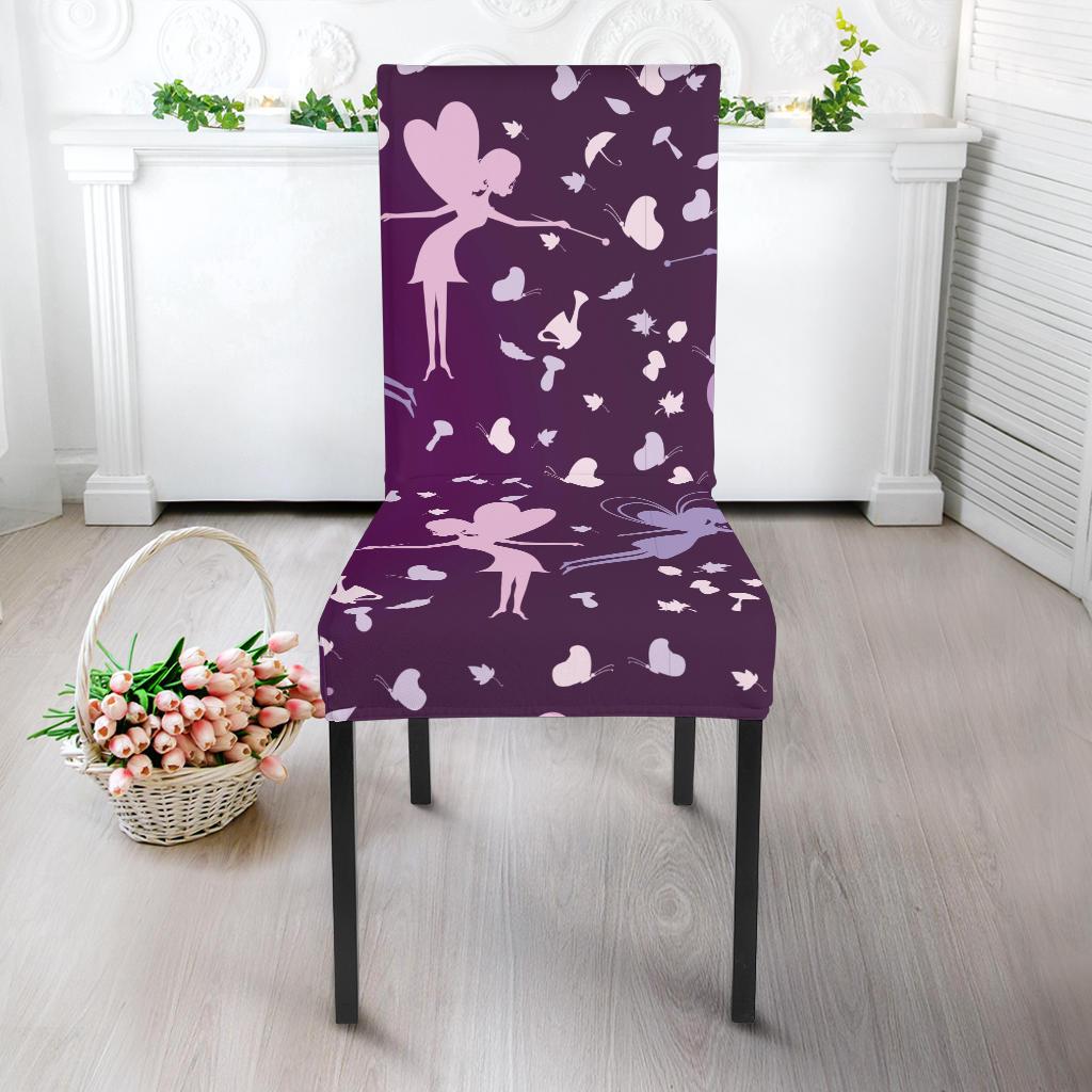 Fairy Pink Print Pattern Dinning Chair Slipper-JTAMIGO.COM