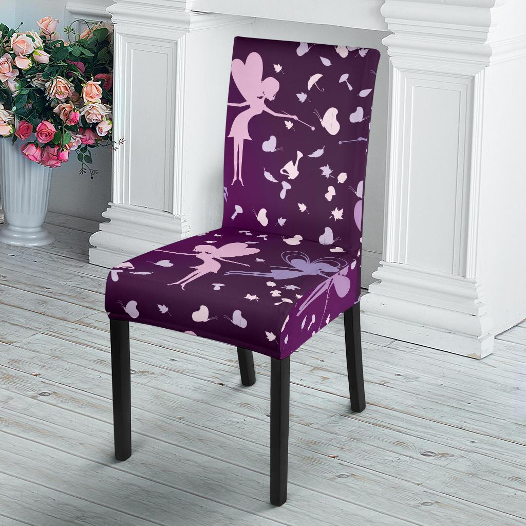 Fairy Pink Print Pattern Dinning Chair Slipper-JTAMIGO.COM