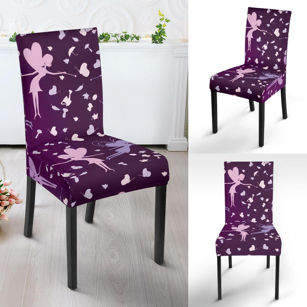 Fairy Pink Print Pattern Dinning Chair Slipper-JTAMIGO.COM
