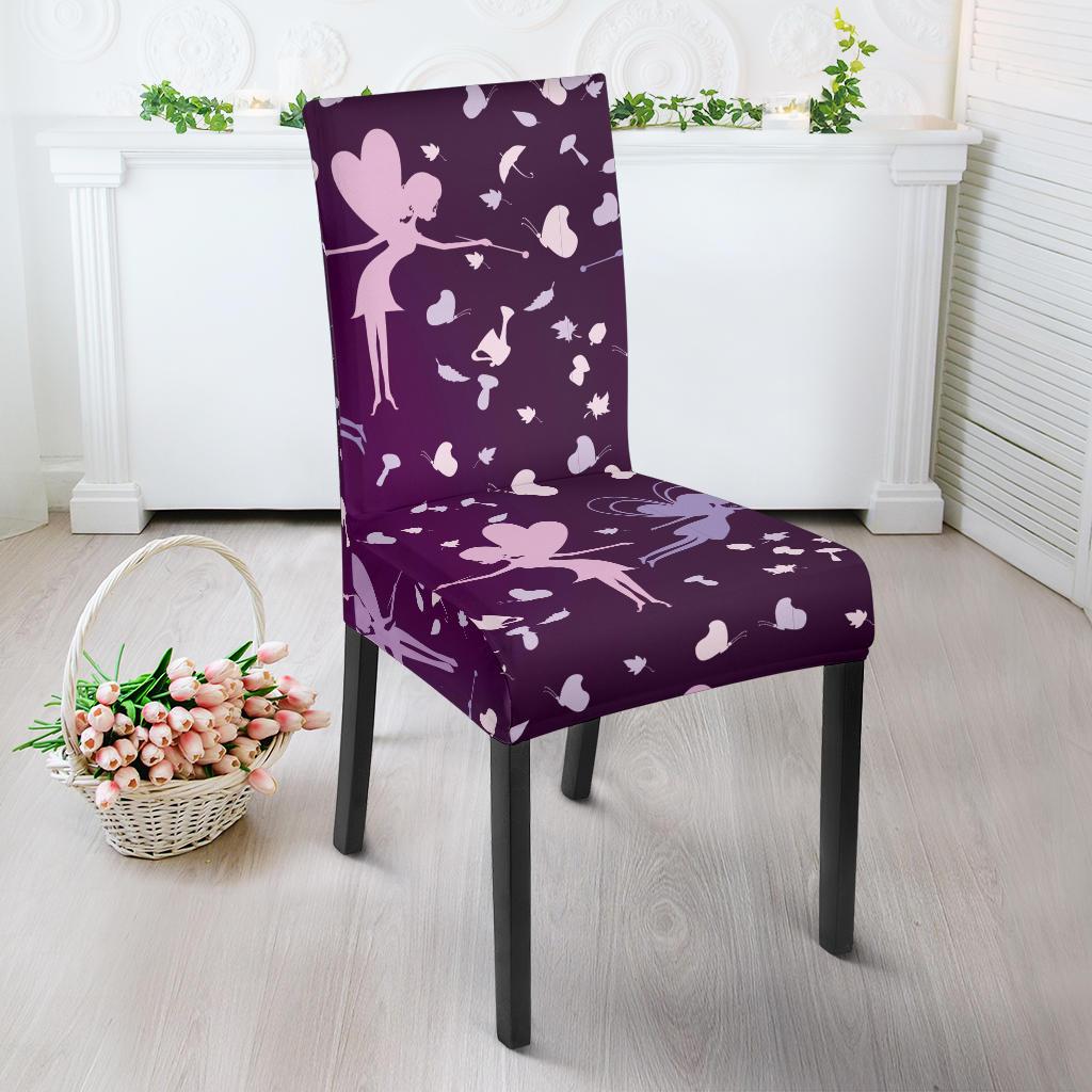 Fairy Pink Print Pattern Dinning Chair Slipper-JTAMIGO.COM