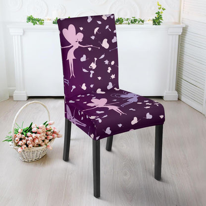 Fairy Pink Print Pattern Dinning Chair Slipper-JTAMIGO.COM