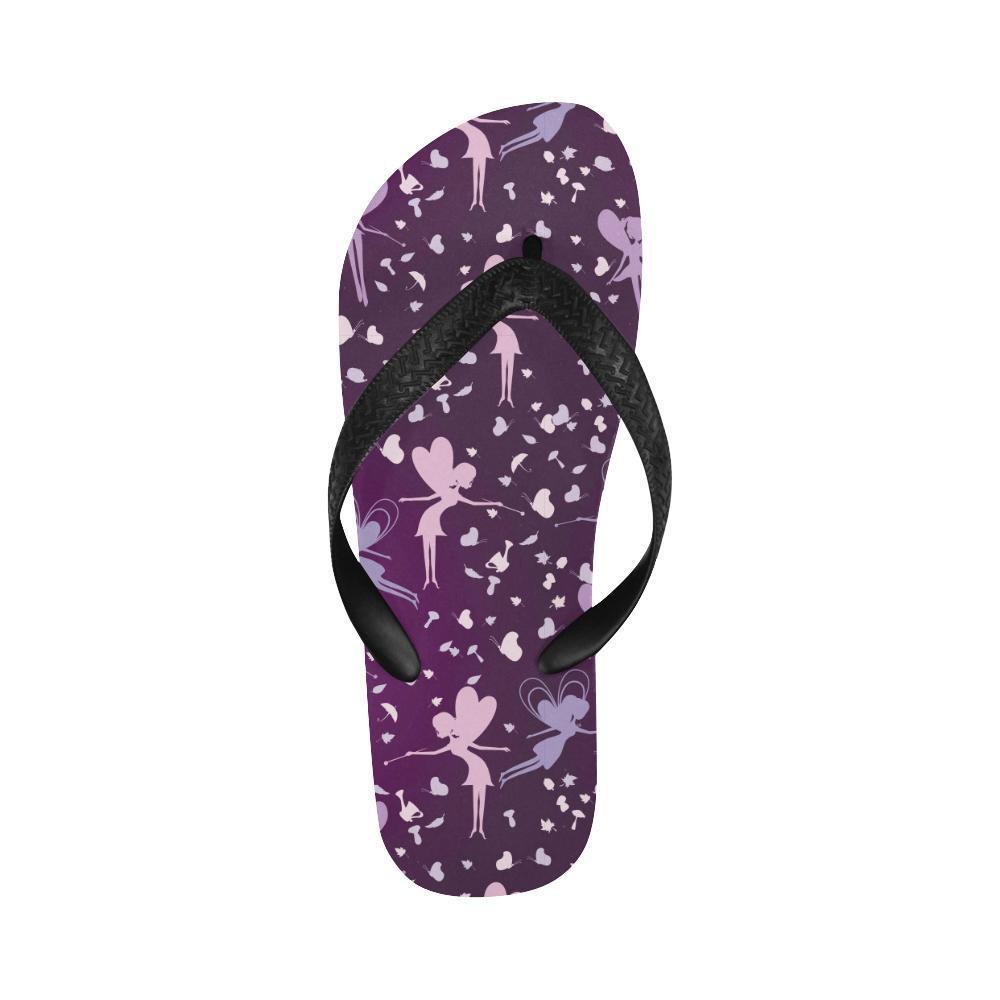Fairy Pink Print Pattern Flip Flops-JTAMIGO.COM