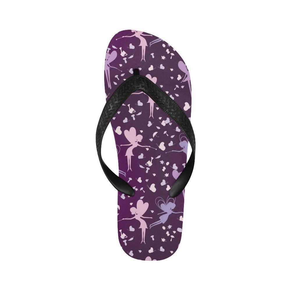 Fairy Pink Print Pattern Flip Flops-JTAMIGO.COM
