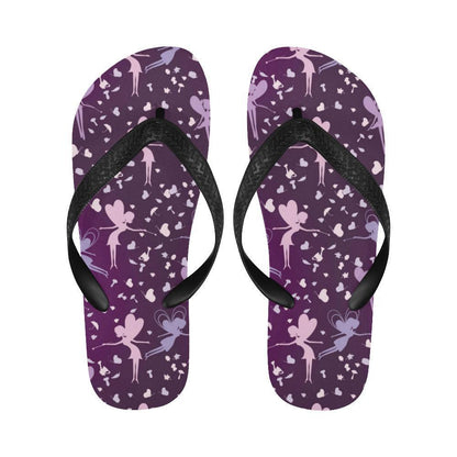 Fairy Pink Print Pattern Flip Flops-JTAMIGO.COM