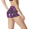 Fairy Pink Print Pattern High Waisted Spandex Shorts-JTAMIGO.COM