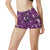 Fairy Pink Print Pattern High Waisted Spandex Shorts-JTAMIGO.COM