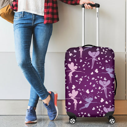 Fairy Pink Print Pattern Luggage Cover Protector