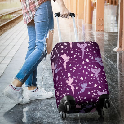Fairy Pink Print Pattern Luggage Cover Protector