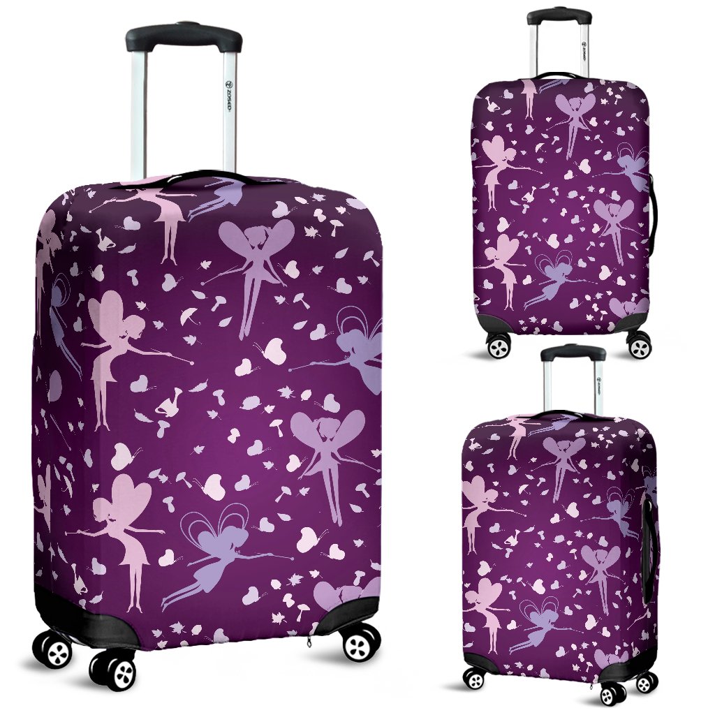 Fairy Pink Print Pattern Luggage Cover Protector