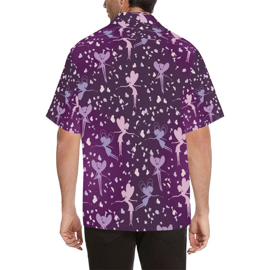 Fairy Pink Print Pattern Men Aloha Hawaiian Shirt