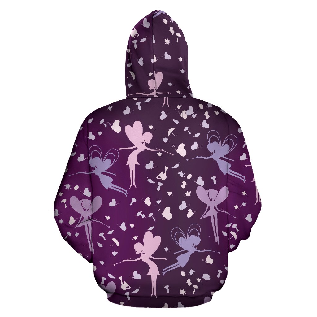 Fairy Pink Print Pattern Pullover Hoodie