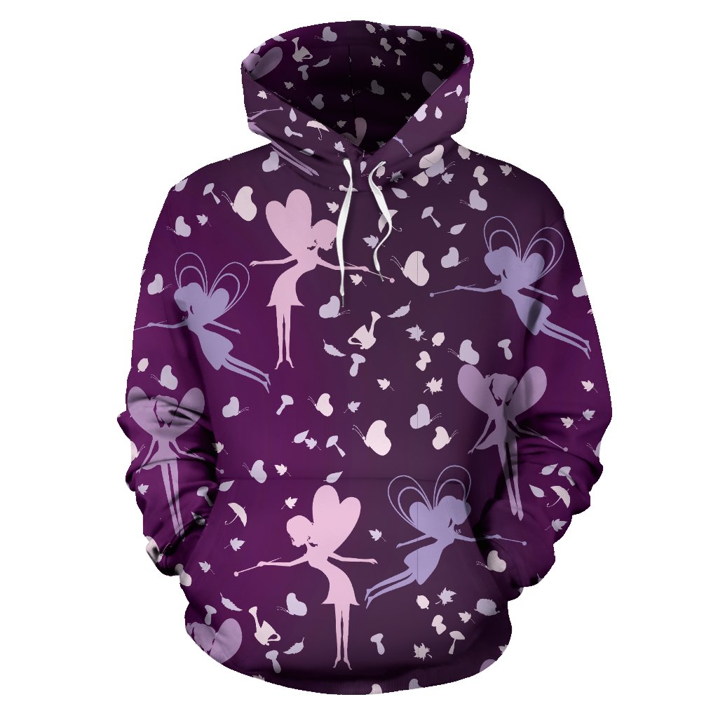 Fairy Pink Print Pattern Pullover Hoodie