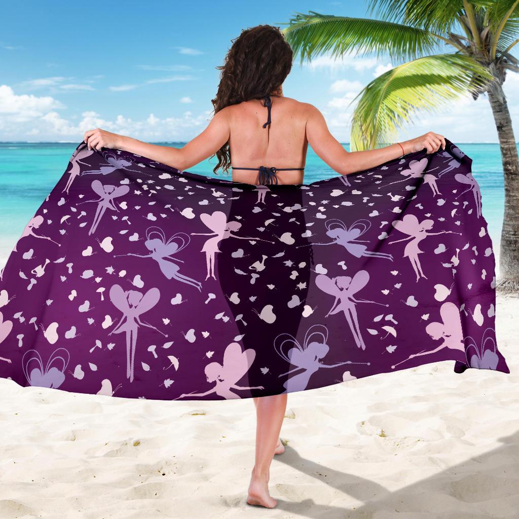 Fairy Pink Print Pattern Sarong Pareo Wrap