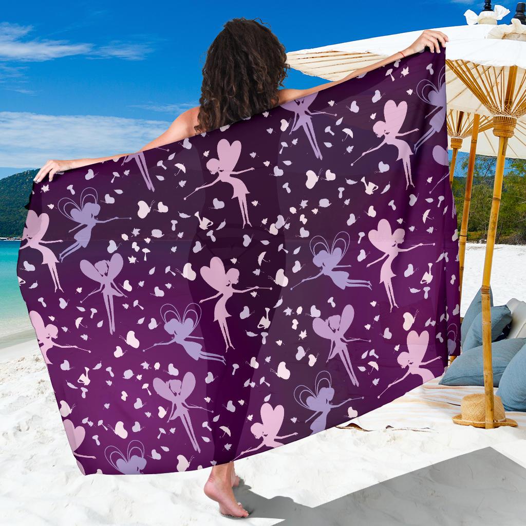 Fairy Pink Print Pattern Sarong Pareo Wrap