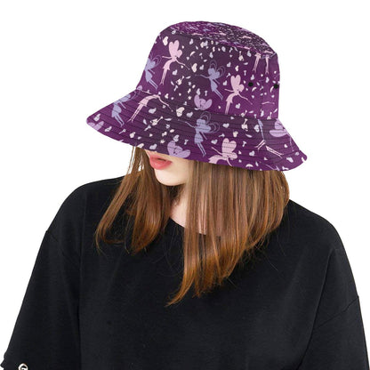 Fairy Pink Print Pattern Unisex Bucket Hat