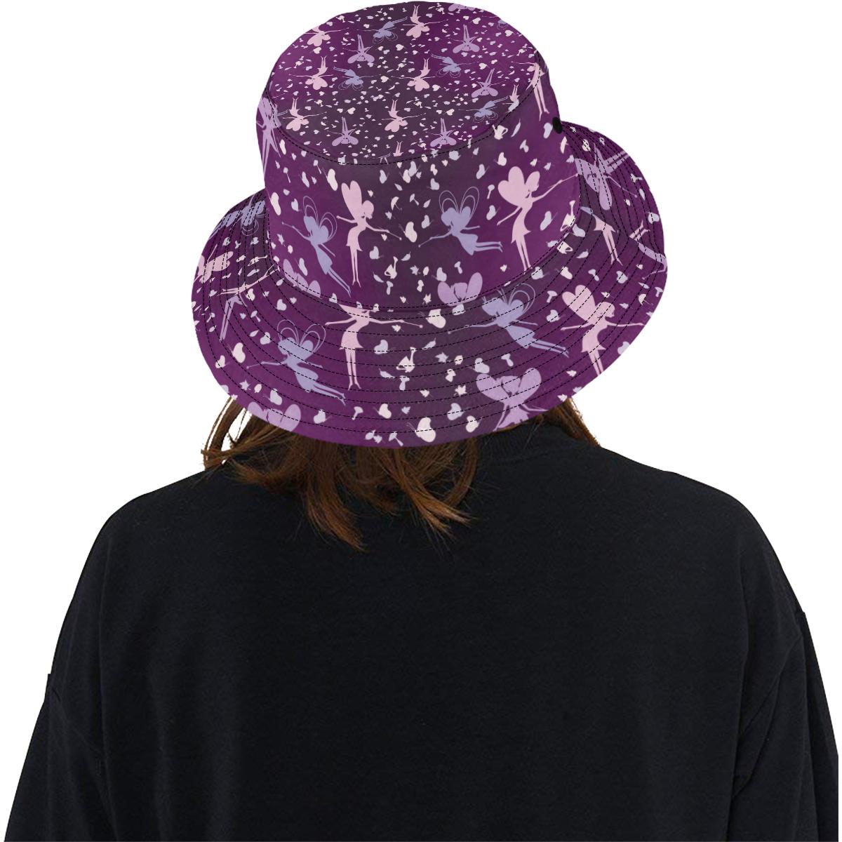 Fairy Pink Print Pattern Unisex Bucket Hat