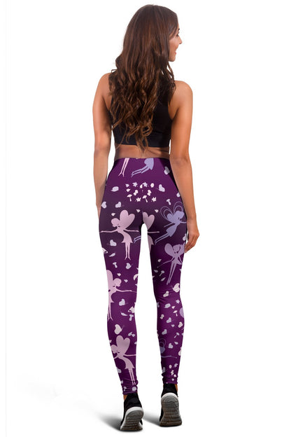 Fairy Pink Print Pattern Women Leggings