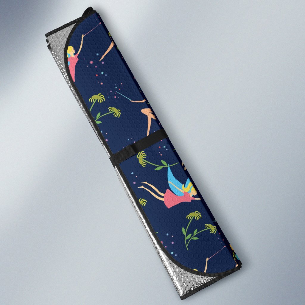 Fairy with Flower Print Pattern Car Sun Shade For Windshield