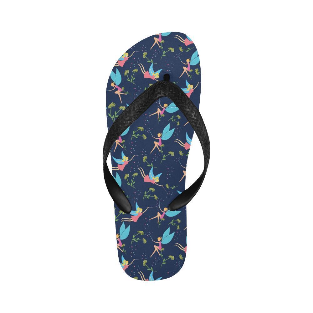 Fairy with flower Print Pattern Flip Flops-JTAMIGO.COM