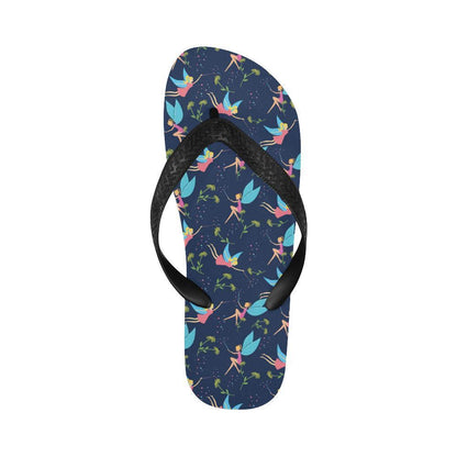 Fairy with flower Print Pattern Flip Flops-JTAMIGO.COM