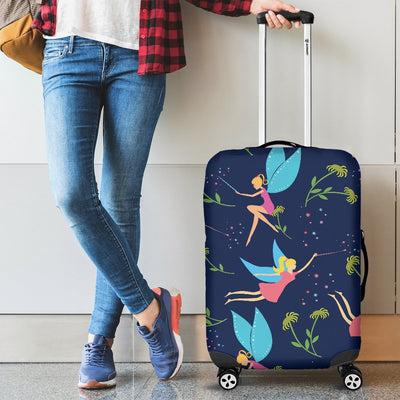 Fairy With Flower Print Pattern Luggage Cover Protector
