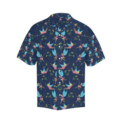 Fairy with flower Print Pattern Men Aloha Hawaiian Shirt