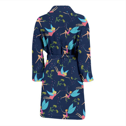 Fairy with flower Print Pattern Men Bath Robe-JTAMIGO.COM