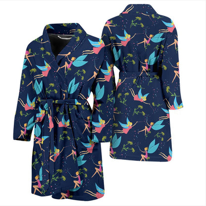 Fairy with flower Print Pattern Men Bath Robe-JTAMIGO.COM
